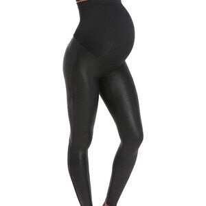 Spanx Maternity Faux Leather Leggings